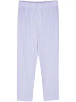 Issey Miyake Mc February Pleated Trousers In Violet