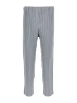 Issey Miyake Pleats Tailored Trouser In Light Blue