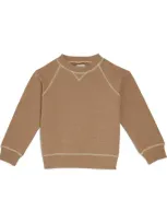 J & Josh Kids' Organic Cotton-blend Sweatshirt In Brown