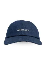 Jacquemus La Casquette Gadjo Logo Cap In Blue