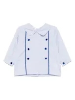 Jesurum Baby Babies' Button-detail Shirt In Blue