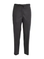 Jil Sander Virgin Wool Straight Trousers In Grey