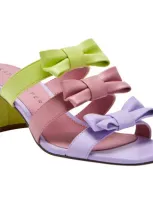 Katy Perry The Bow Sandal In Purple/pink/celery