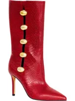 Katy Perry Women's Ornament Boots In Cranberry