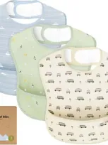 Keababies Kids'  3-pack Presto Waterproof Bibs In Vessels