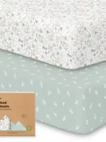 Keababies Kids'  Isla Fitted Crib Sheets In Prairie