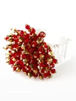 Kim Seybert Brilliant Napkin Ring - Red