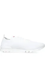 Kiton Knitted Low-top Sneakers In White