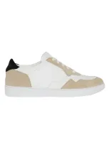 Kiton Sneakers Calfskin In White/black