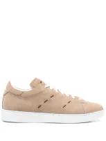 Kiton Suede Sneakers In Neutrals