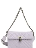 Kurt Geiger Brixton Lock Medium Shoulder Bag In Light/ Pastel Purple