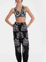 La Doublej Court Pants In Crazy Tigers Black & White