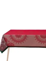 Le Jacquard Français Lumière D'étoiles Tablecloth In Red