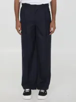 Loewe Wool Trousers In Black