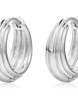 Luv Aj Cleo Mini Huggie Hoop Earrings In Metallic