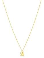 Luv Aj The Initial Charm Necklace In 金色