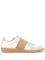 Maison Margiela Replica Leather Sneakers In White