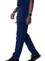 Members Only Hampton Open Bottom Scrub Pants In Navy