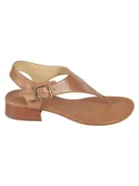 Michael Kors Robyn Flex Thong Sandals In Luggage