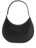 Msgm Faux Leather Hobo Shoulder Bag In Black