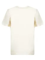 Msgm T-shirt With Logo In Neutrals