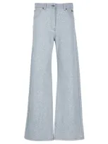 Msgm Trousers Light Blue