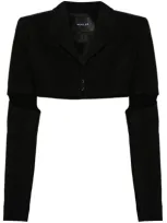 Mugler Outerwears In Black