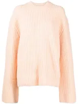 Nanushka Extra-long-sleeve Knitted Jumper In Orange