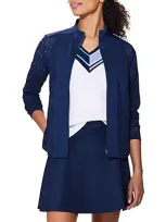 Nic + Zoe Nic+zoe Active Lace Jacket In Blue