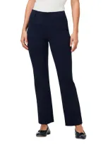 Nic + Zoe Nic+zoe Demi Bootcut Ankle Pants In Dark Indigo