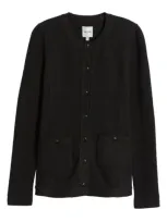 Nic + Zoe Nic+zoe Knit Jacket In Black Onyx