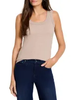 Nic + Zoe Nic+zoe Perfect Knit Tank In Malt Heath