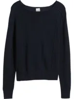 Nic + Zoe Nic+zoe Seamed Up Sweater In Dark Indigo