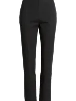 Nic + Zoe Nic+zoe Stretch Slim Fit Ankle Pants In Black Onyx