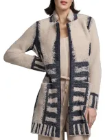 Nic + Zoe Nic+zoe Textured Double Knit Jacket In Neutral Multi