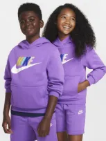 Nike Sportswear Club Fleece Big Kids' Hoodie In Purple