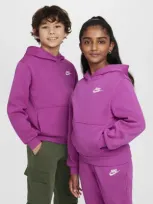 Nike Sportswear Club Fleece Big Kids' Pullover Hoodie In Purple