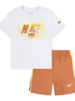 Nike Kids' Toddler Boys Hazy Rays Graphic T-shirt & Mesh Shorts, 2 Piece Set In Nysafety