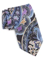 Nordstrom Paisley Silk Tie In Black