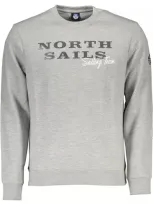 North Sails Gray Cotton Sweater In Grey