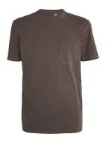 Paige Pocket-detail Ramirez T-shirt In Brown