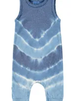 Paigelauren Babies'  Tie Dye Tank Romper In Blue