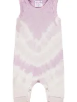 Paigelauren Babies'  Tie Dye Tank Romper In Purple