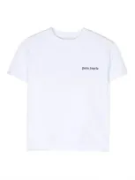 Palm Angels Kids' White T-shirt With Logo