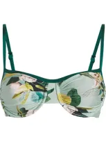 Patbo Magnolia Underwire Bikini Top In Green