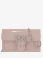 Pinko Love Bag Mirrored Wallet In Neutral