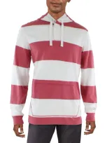 Polo Ralph Lauren Adirondack Mens Cotton Hooded T-shirt In Pink