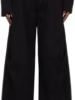 Professor.e Black Shapeshifter Wide Jeans