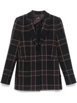 Ps By Paul Smith Single-breasted Jacket In Black