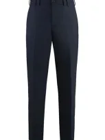 Pt01 Michael Wool Trousers In Blue